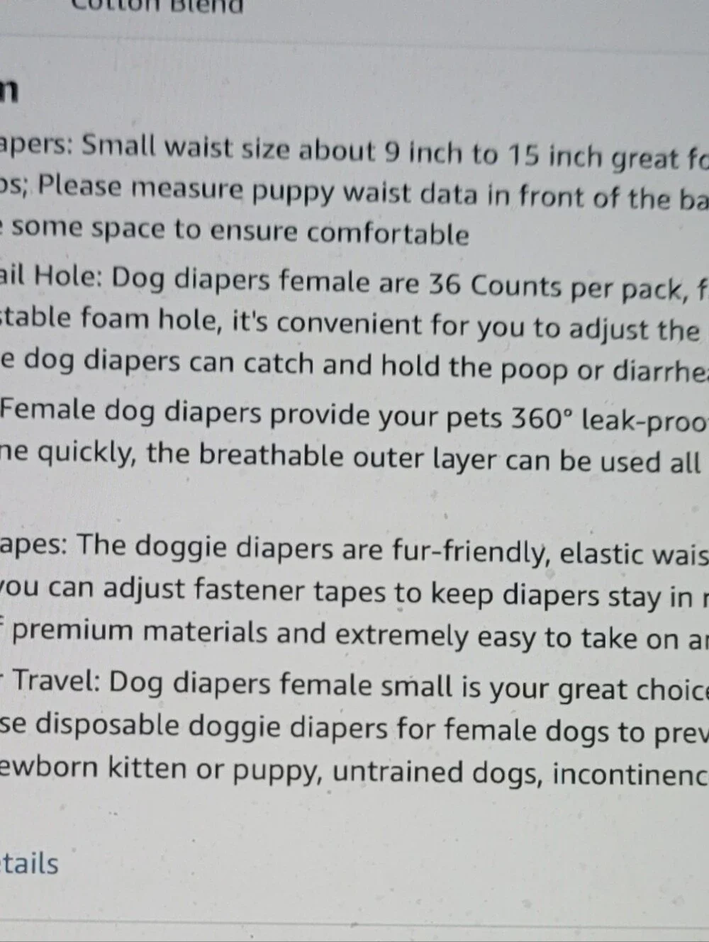 Xs Dog Diapers Disposable.  3 Packages Of 12.  36 Total.